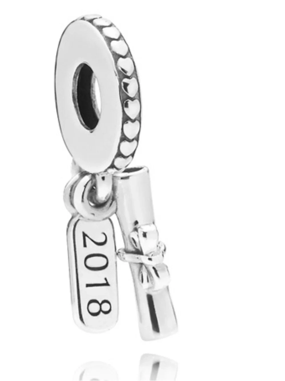 Pandora Silver 2018 Graduation Diploma Dangle Charm